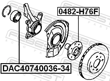 Wheel Bearing DAC40740036-34