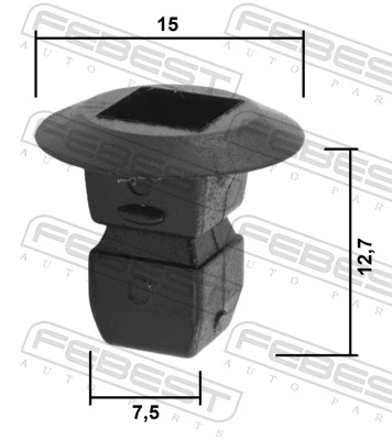 Clip, trim/protection strip 88570-160