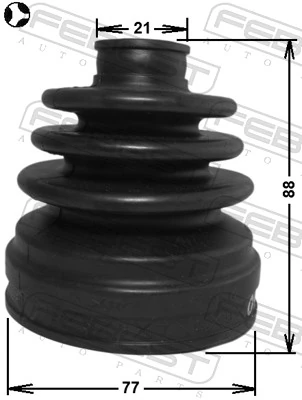 FEBEST 0415-CU4WT Bellow, drive shaft