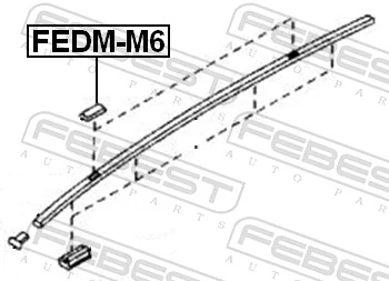 FEBEST FEDM-M6 Trim/Protection Strip, quarter panel