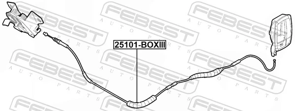 FEBEST 25101-BOXIII Bonnet Cable