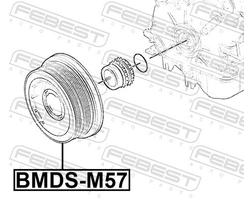 Belt Pulley, crankshaft BMDS-M57