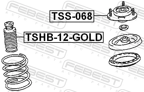 FEBEST TSS-068 Suspension Strut Support Mount