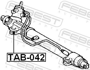 Mounting, steering gear TAB-042