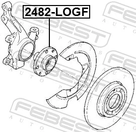 Wheel Hub 2482-LOGF
