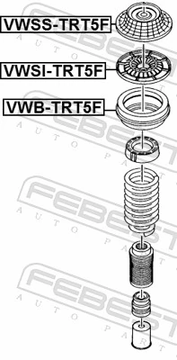 Suspension Strut Support Mount VWSS-TRT5F