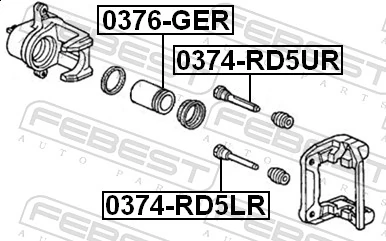 Piston, brake caliper 0376-GER