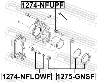 Repair Kit, brake caliper 1275-GNSF