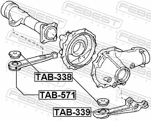 FEBEST TAB-571 Mounting, differential