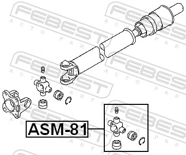 Joint, propshaft ASM-81