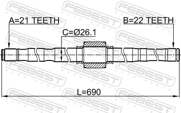 Drive Shaft 0212-E11RH