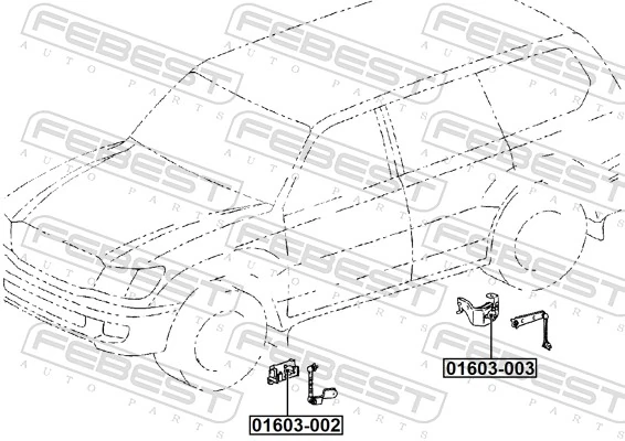Sensor, headlight levelling 01603-003