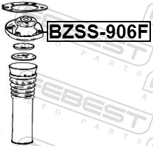 Suspension Strut Support Mount BZSS-906F