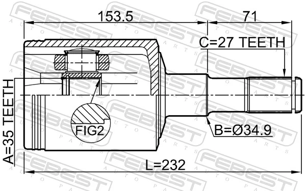 Joint Kit, drive shaft 2011-NITLH