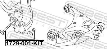 FEBEST 1729-001-KIT Camber Correction Screw