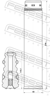 FEBEST FDSHB-KUGIIR-KIT Dust Cover Kit, shock absorber