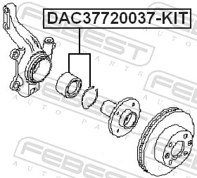 Wheel Bearing Kit DAC37720037-KIT