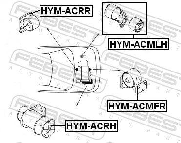 Mounting, engine HYM-ACMFR