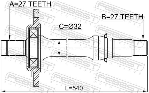 Drive Shaft 1612-246RH