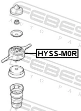 FEBEST HYSS-M0R Suspension Strut Support Mount