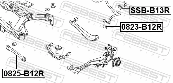 Mounting, stabiliser bar SSB-B13R