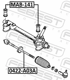 FEBEST 0422-A03A Inner Tie Rod