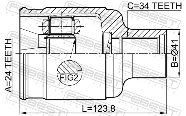Joint Kit, drive shaft 1811-MOKKARH