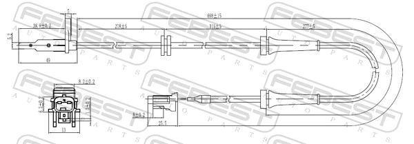 Sensor, wheel speed 02606-001