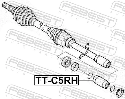 FEBEST TT-C5RH Joint Kit, drive shaft
