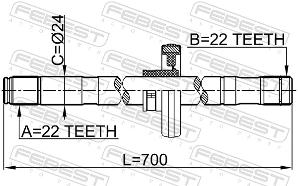 Drive Shaft 0212-B10ATRH