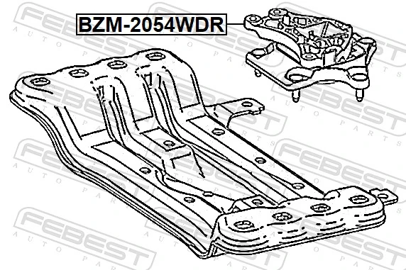 FEBEST BZM-2054WDR Mounting, automatic transmission