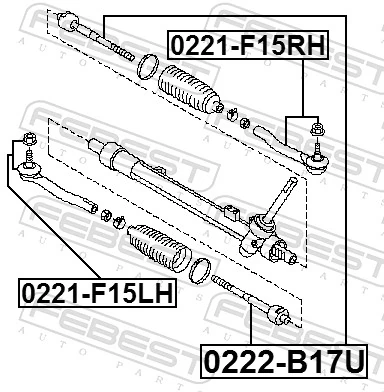 Tie Rod End 0221-F15LH