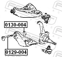 FEBEST 0129-004 Camber Correction Screw
