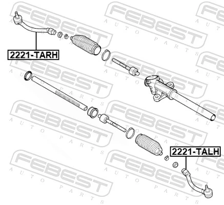 Tie Rod End 2221-TALH
