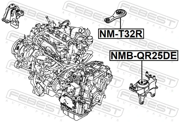 Mounting, engine NM-T32R