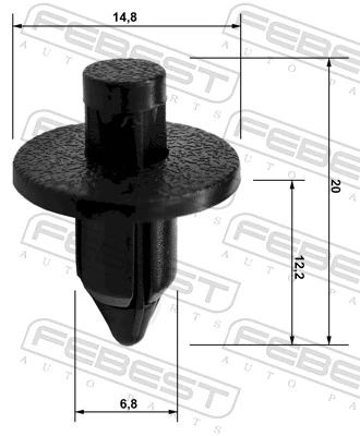 Clip, trim/protection strip 88570-039