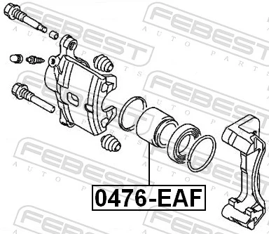 Piston, brake caliper 0476-EAF