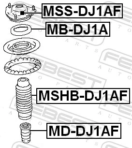 Rolling Bearing, suspension strut support mount MB-DJ1A