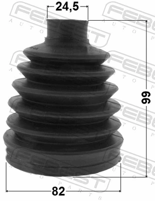 FEBEST 0217P-G15RA Bellow, drive shaft