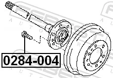 Wheel Stud 0284-004