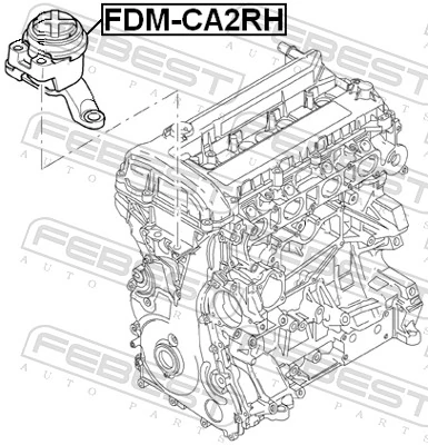 Mounting, engine FDM-CA2RH