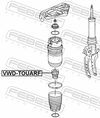 Rubber Buffer, suspension VWD-TOUARF