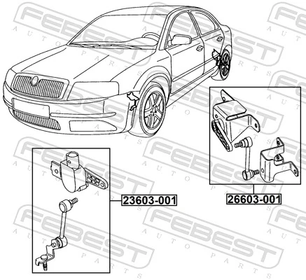 Sensor, headlight levelling 26603-001
