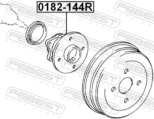 Wheel Hub 0182-144R
