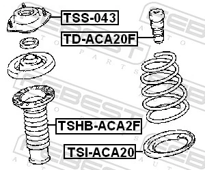 Rubber Buffer, suspension TD-ACA20F