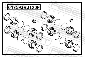 Repair Kit, brake caliper 0175-GRJ120F