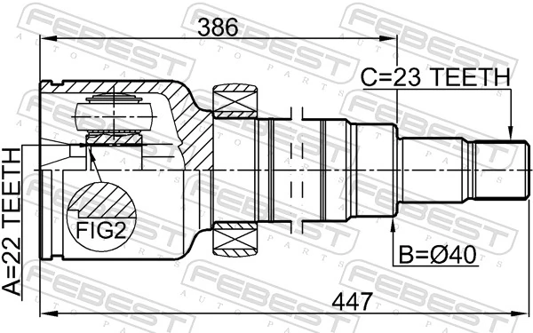 Joint Kit, drive shaft 2111-FOCIIMTRH