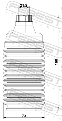 Dust Cover Kit, shock absorber SBSHB-B13R-KIT