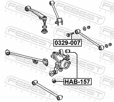 FEBEST 0329-007 Camber Correction Screw