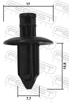FEBEST 88570-085 Clip, trim/protection strip